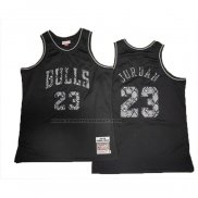 Maglia Chicago Bulls Michael Jordan #23 Swingman Mitchell & Ness 1997-98 Nero