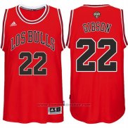 Maglia Chicago Bulls Taj Gibson #22 Rosso
