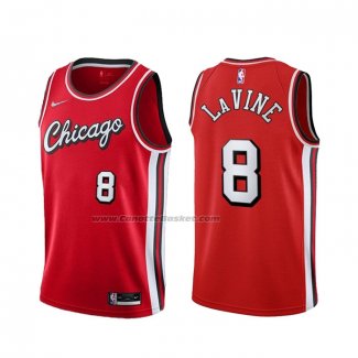 Maglia Chicago Bulls Zach Lavine NO 8 Citta 2021-22 Rosso