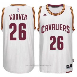 Maglia Cleveland Cavaliers Kyle Korver #26 2015 Bianco