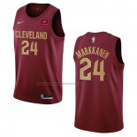 Maglia Cleveland Cavaliers Lauri Markkanen NO 24 Icon 2022-23 Rosso
