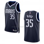 Maglia Dallas Mavericks Christian Wood #35 Statement 2022-23 Blu