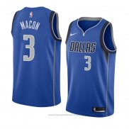 Maglia Dallas Mavericks Daryl Macon #3 Icon 2018 Blu