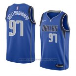 Maglia Dallas Mavericks Kostas Antetokounmpo #97 Icon 2018 Blu