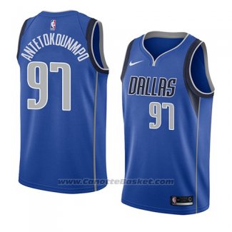 Maglia Dallas Mavericks Kostas Antetokounmpo #97 Icon 2018 Blu