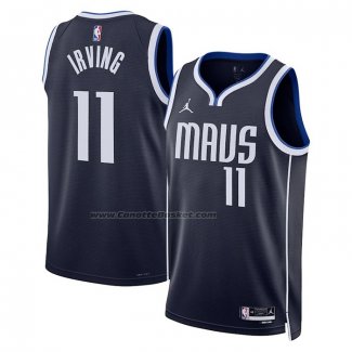 Maglia Dallas Mavericks Kyrie Irving #11 Statement 2022-23 Blu