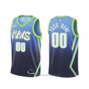 Maglia Dallas Mavericks Personalizzate Citta Blu