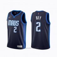 Maglia Dallas Mavericks Tyler Bey #2 Earned 2020-21 Blu