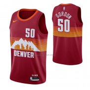 Maglia Denver Nuggets Aaron Gordon NO 50 Citta 2020-21 Rosso