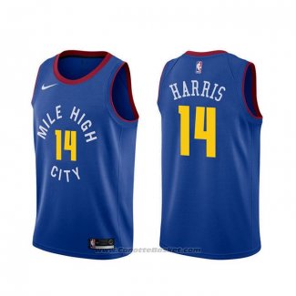 Maglia Denver Nuggets Gary Harris #14 Statement Blu