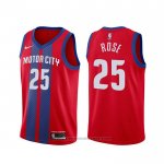 Maglia Detroit Pistons Derrick Rose #25 Citta 2019-20 Rosso