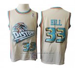 Maglia Detroit Pistons Grant Hill Retro #33 Crema