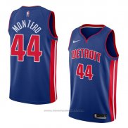 Maglia Detroit Pistons Luis Montero #44 Icon 2018 Blu