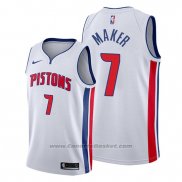 Maglia Detroit Pistons Thon Maker #7 Association Bianco