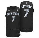 Maglia Diamonds Editon New York Knicks Carmelo Anthony #7 Nero