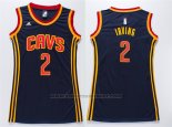 Maglia Donna Cleveland Cavaliers Kyrie Irving #2 Blu