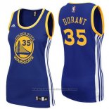 Maglia Donna Golden State Warriors Kevin Durant #35 Blu