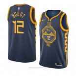 Maglia Golden State Warriors Andrew Bogut #12 Citta 2018-19 Blu