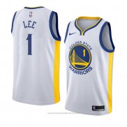 Maglia Golden State Warriors Damion Lee #1 Association 2018 Bianco