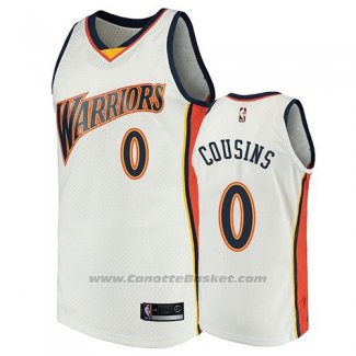 Maglia Golden State Warriors Demarcus Cousins 2009-10 Hardwood Classics Bianco