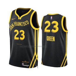 Maglia Golden State Warriors Draymond Green #23 Citta 2023-24 Nero