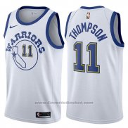 Maglia Golden State Warriors Klay Thompson #11 Hardwood 2017-18 Bianco