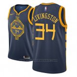 Maglia Golden State Warriors Shaun Livingston #34 Citta 2018-19 Blu