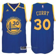 Maglia Golden State Warriors Stephen Curry #30 Blu