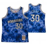 Maglia Golden State Warriors Stephen Curry NO 30 Galaxy Blu