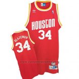 Maglia Houston Rockets Hakeem Olajuwon #34 Retro Rosso