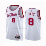 Maglia Houston Rockets Jae'sean Tate #8 Citta 2023-24 Bianco