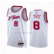 Maglia Houston Rockets Jae'sean Tate #8 Citta 2023-24 Bianco