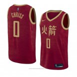 Maglia Houston Rockets Marquese Chriss #0 Citta 2018-19 Rosso