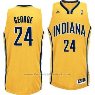 Maglia Indiana Pacers Paul George #24 Giallo