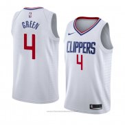 Maglia Los Angeles Clippers Jamychal Verde #4 Association 2018 Bianco