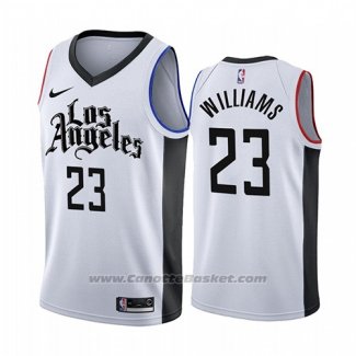 Maglia Los Angeles Clippers Lou Williams #23 Citta 2019-20 Bianco