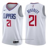 Maglia Los Angeles Clippers Patrick Beverley #21 Association 2017-18 Bianco