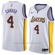 Maglia Los Angeles Lakers Alex Caruso #4 Association 2018 Bianco
