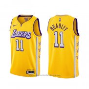 Maglia Los Angeles Lakers Avery Bradley #11 Citta 2019-20 Giallo