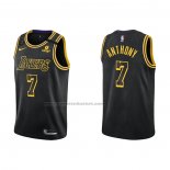 Maglia Los Angeles Lakers Carmelo Anthony NO 7 Mamba 2021-22 Nero