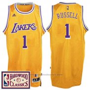 Maglia Los Angeles Lakers D'Angelo Russell #1 Retro Giallo