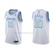 Maglia Los Angeles Lakers DeAndre Jordan NO 10 Citta 2021-22 Bianco