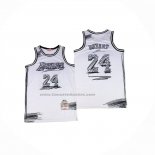 Maglia Los Angeles Lakers Kobe Bryant No 24 Mitchell & Ness 2007-08 Bianco