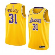 Maglia Los Angeles Lakers Mike Muscala #31 Icon 2018-19 Giallo