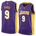 Maglia Los Angeles Lakers Rajon Rondo #9 Statement 2018 Viola