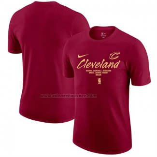Maglia Manica Corta Cleveland Cavaliers Rosso1