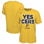 Maglia Manica Corta Indiana Pacers Giallo