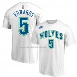 Maglia Manica Corta Minnesota Timberwolves Anthony Edwards Hardwood Classic Bianco