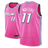 Maglia Miami Heat Dion Waiters #11 Earned 2018-19 Rosa