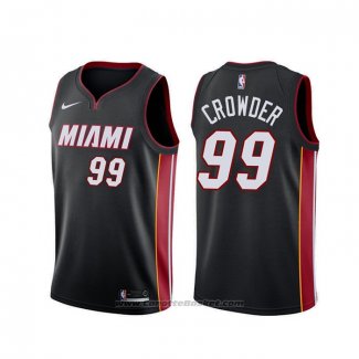 Maglia Miami Heat Jae Crowder #99 Icon Nero